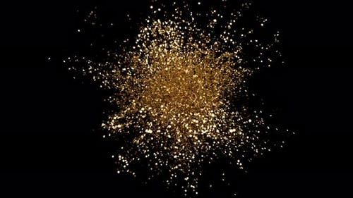 Toller stilvoller heller Explosionsglitter mit Flackern. Farbenfrohes, elegantes Konfetti auf schwarzem...
