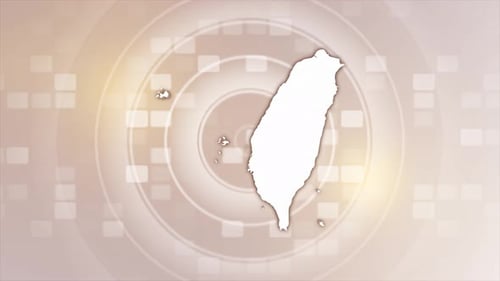Elegant Taiwan Map Reveal with Modern Animated Background