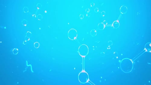 Floating 3D Molecular Structures in a Scientific Medical Environment