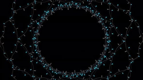 Animated String Lights Background with Color Changing Fairy Lights