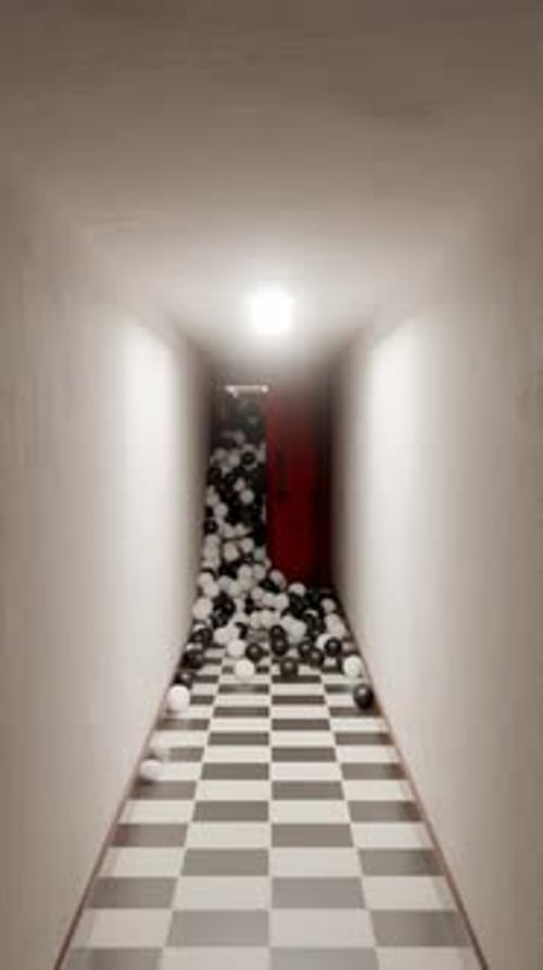 3D Loop Satisfying Door Pathway Animation