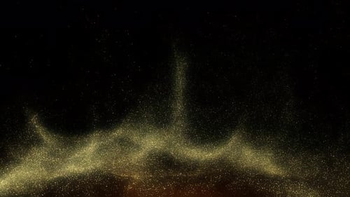 Gold Particles Background Loop