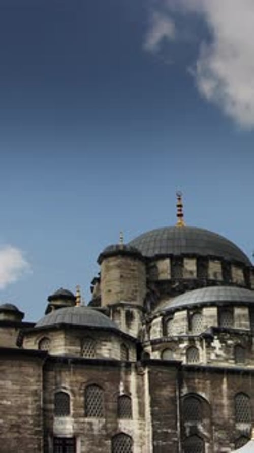 Mosquée à Istanbul en Turquie à la verticale