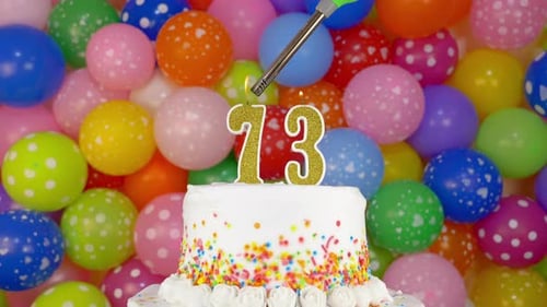 Candles in the Form of Numbers on the Birthday Cake
