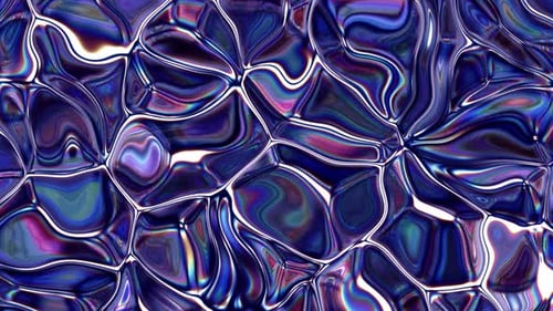 Hintergrund blaue Farbe Marble Liquid Animation. Abstrakte Textur flüssig animierter Hintergrund