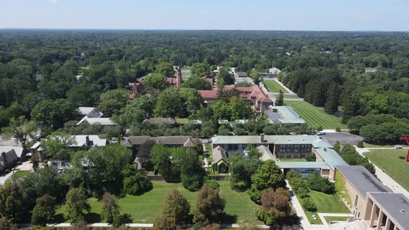 Cranbrook Upper School Campus, Bloomfield Hills, Michigan, USA in a ...