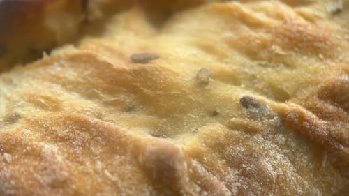 Texture Of Crispy Crust Baked White Bread