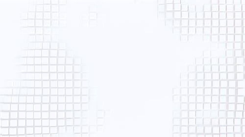 Abstract Appearing White Squares Background in a Seamless Loop
