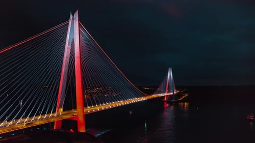 4 K Aerial Views Of Istanbul City And Bridge, Turkey