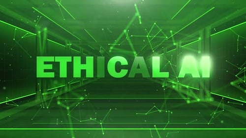 Futuristic Technology Network Text Reveal