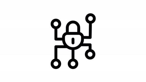 Animation des Cybersicherheitsleitungssymbols