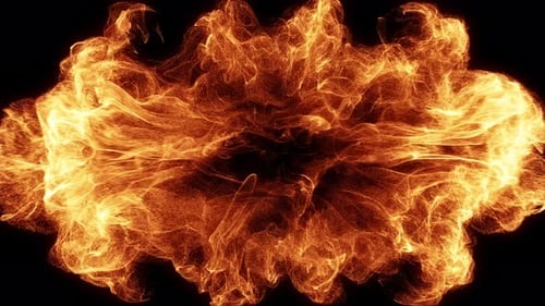 Explosion heißer Partikel