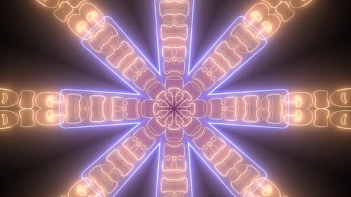 Musikhintergrund, Neon Kaleida Hintergrund 4k.