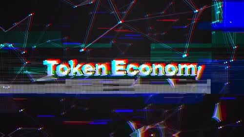 Abstract Futuristic Network Glitch Title Animation