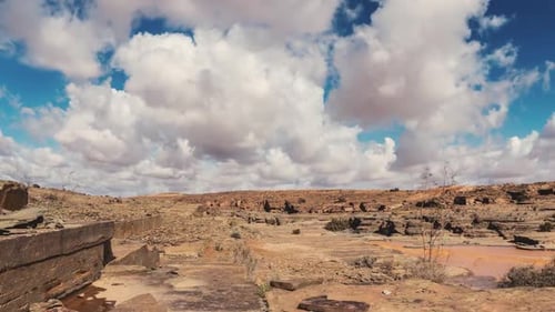 Clouds Desert Nature