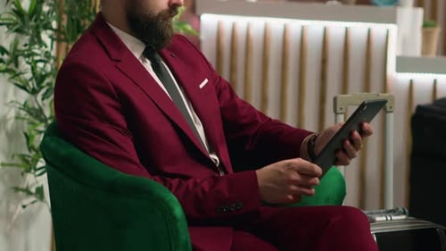 Employee Preparing for Important Meeting