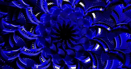 4K VJ Abstract Color Tunnel Loop Animation 35