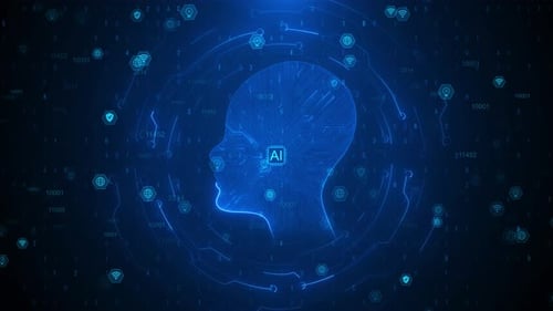 L'évolution futuriste du cerveau numérique de l'intelligence artificielle dans le monde interconnecté du numérique