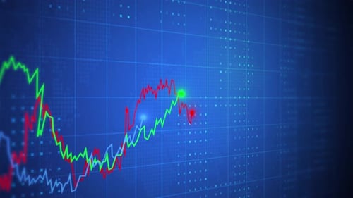 Candle Stick Graph Chart with Indicator Showing Bullish Point or Bearish Point