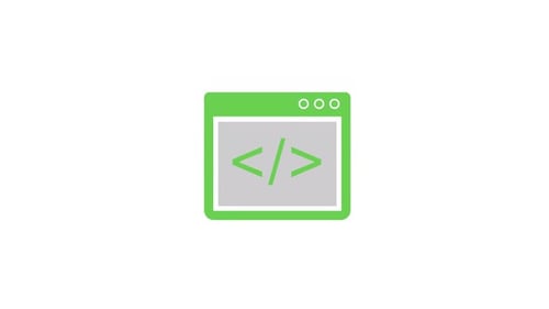 Animated Browser Window Code Icon Reveal