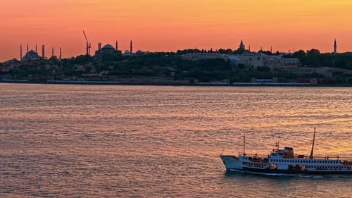 Istanbul Ferry with Historic Peninsula