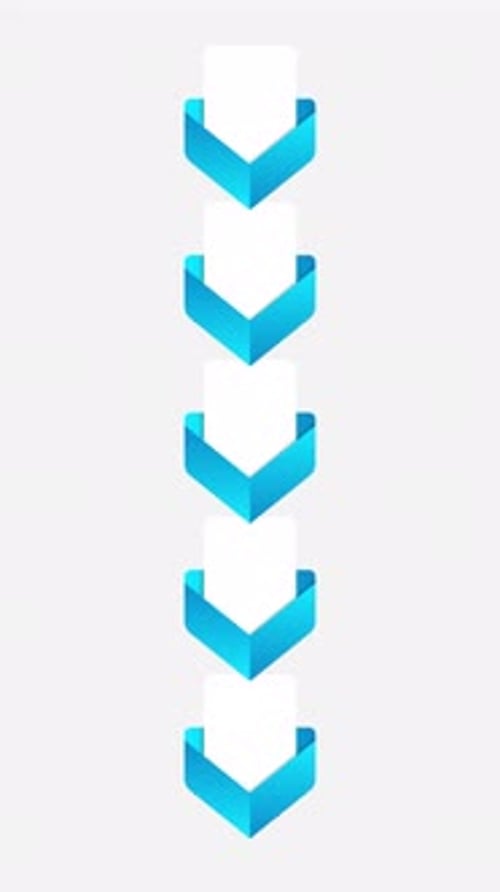 Medical information blue ribbon empty infographic template animation