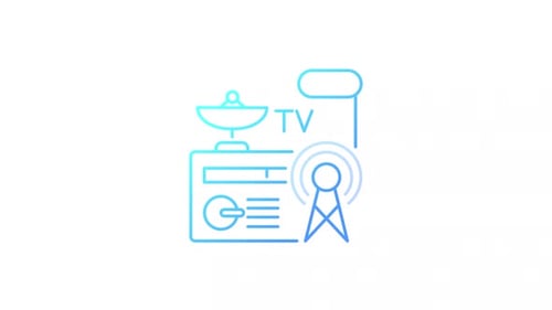 Animated Broadcast Gradient Icon