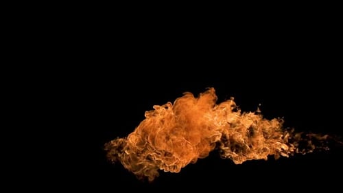 Shooting Fire Element Slow Motion with an Alpha Channel