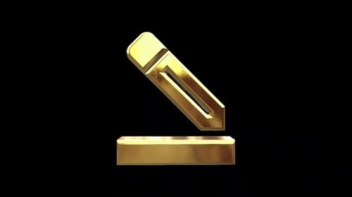 Border Color Golden Icon