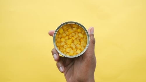 Canned Sweet Corn Close Up
