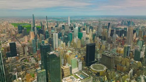 Scenic view on the stunning architecture of New York.