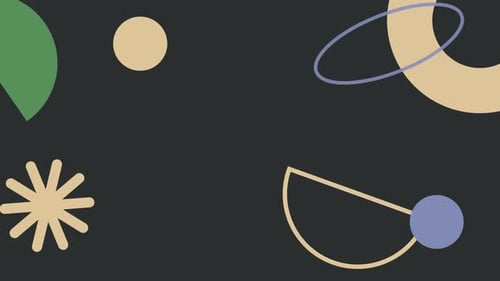 Geometrische Bewegungsgrafik-Tapete, modernes Memphis-Muster mit sechseckigem Design.