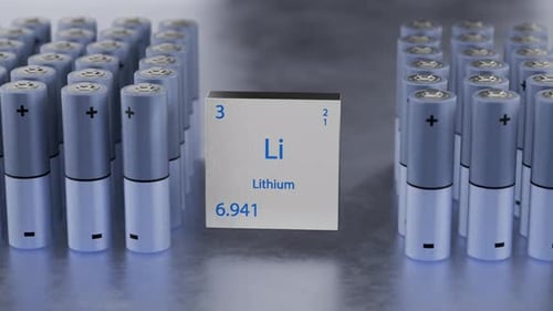 Lithium-ion battery production. Lithium. Plant. Charging station.