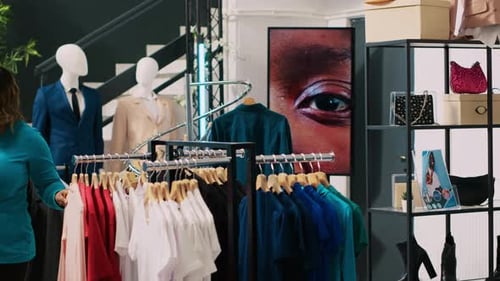 Couple Asking Store Manager for Help