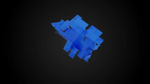 Blaue Faltschachtel