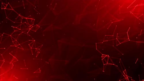 Fondo de tecnología futurista Plexus Red Loop V2