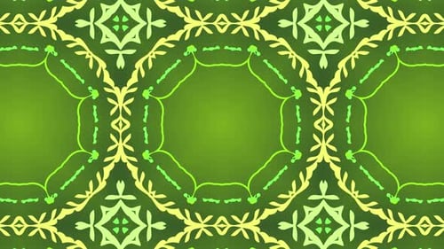 Mandala with Kaleidoscopic abstract background, 4K