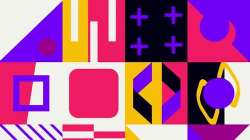 Animierter Hintergrund mit geometrischem Design