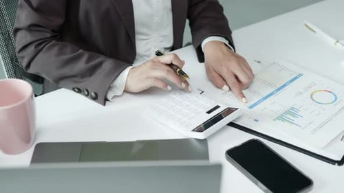Woman working in the office