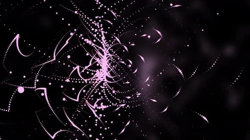 Glowing Particle Trails Background 4K