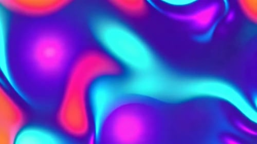 Vibrant Neon Fluid Abstract Motion Background Loop