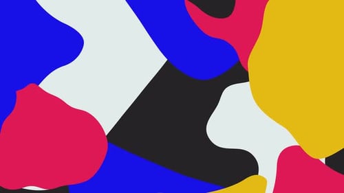 Abstract Fluid Colorful Organic Shapes Morphing Background Animation