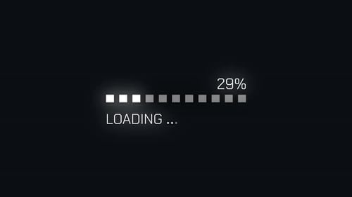 High Tech Digital Interface Loading Bar Animation for Video