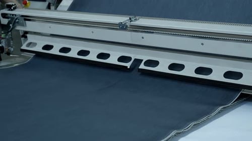 Fabrics Are Lined Up At The Factory