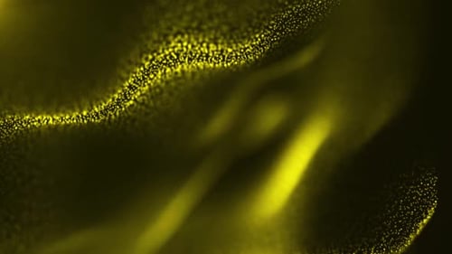 Abstract Glowing Particles Wave Animation Loop Background