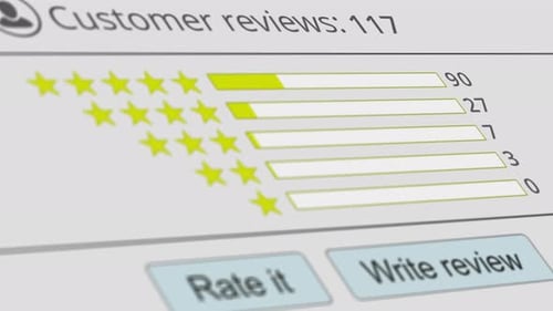 Dynamic Customer Review Star Rating UI Animation