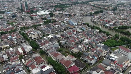 Drone Jakarta Flooded