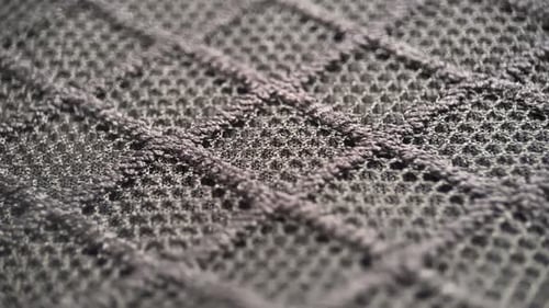 Macro Focus Black Fabric Mesh, Slider Shot