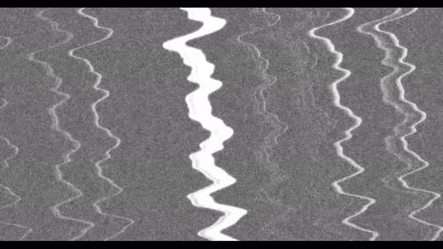 Corruption Collection: Una pantalla gris con líneas verticales distorsionantes y un efecto de error