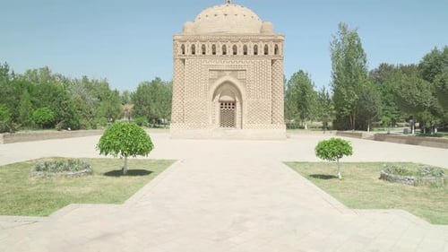 Awesome view of the Samanid Mausoleum in Bukhara, Uzbekistan